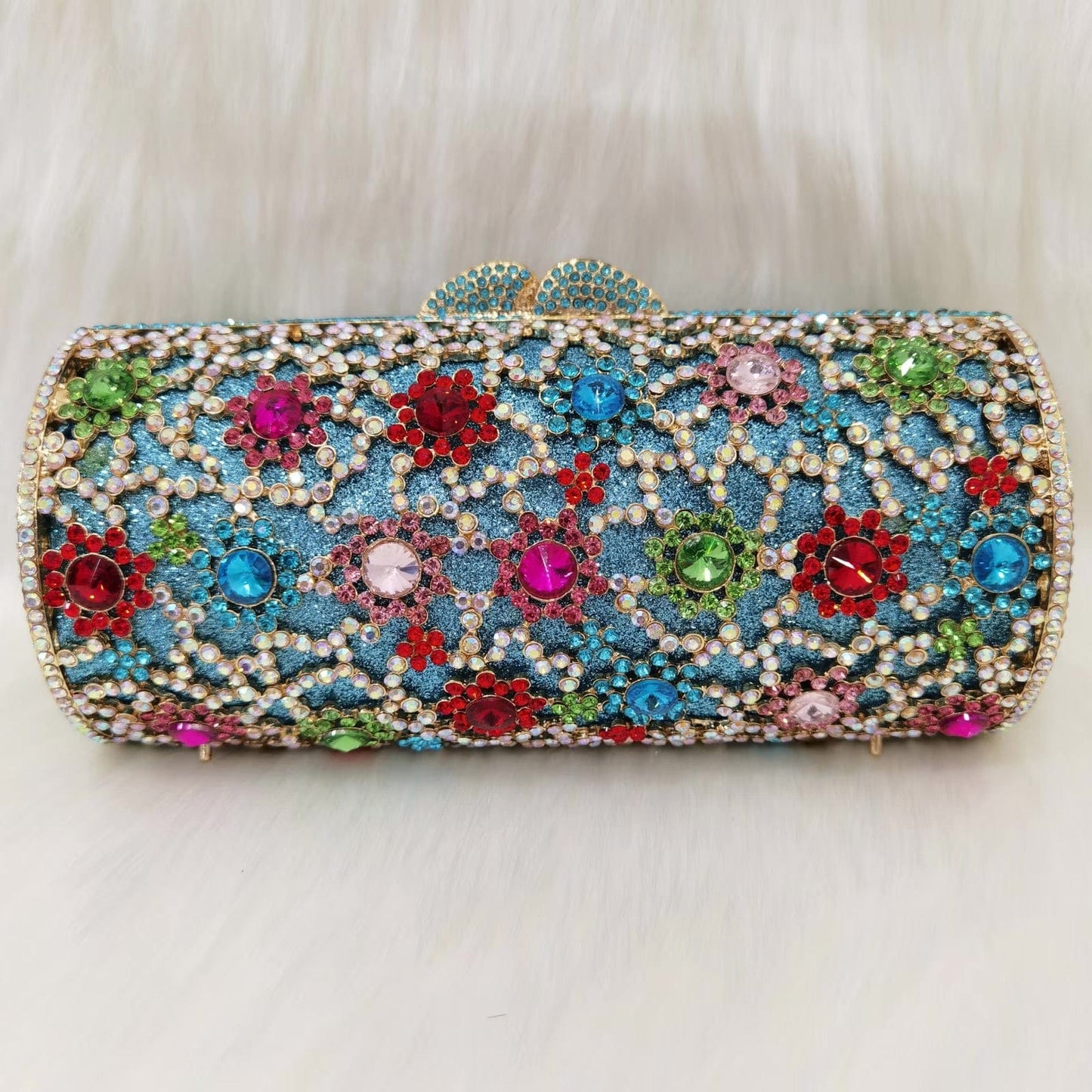 36 2023 New Design Women Cluth Ladies Crystal Evening Bags Two Side Bag Wedding Clutch Purse for Party