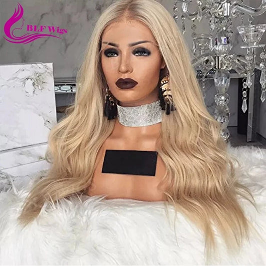 4 613 Ombre Color Full Lace Wig European Human Hair Wigs for White Women