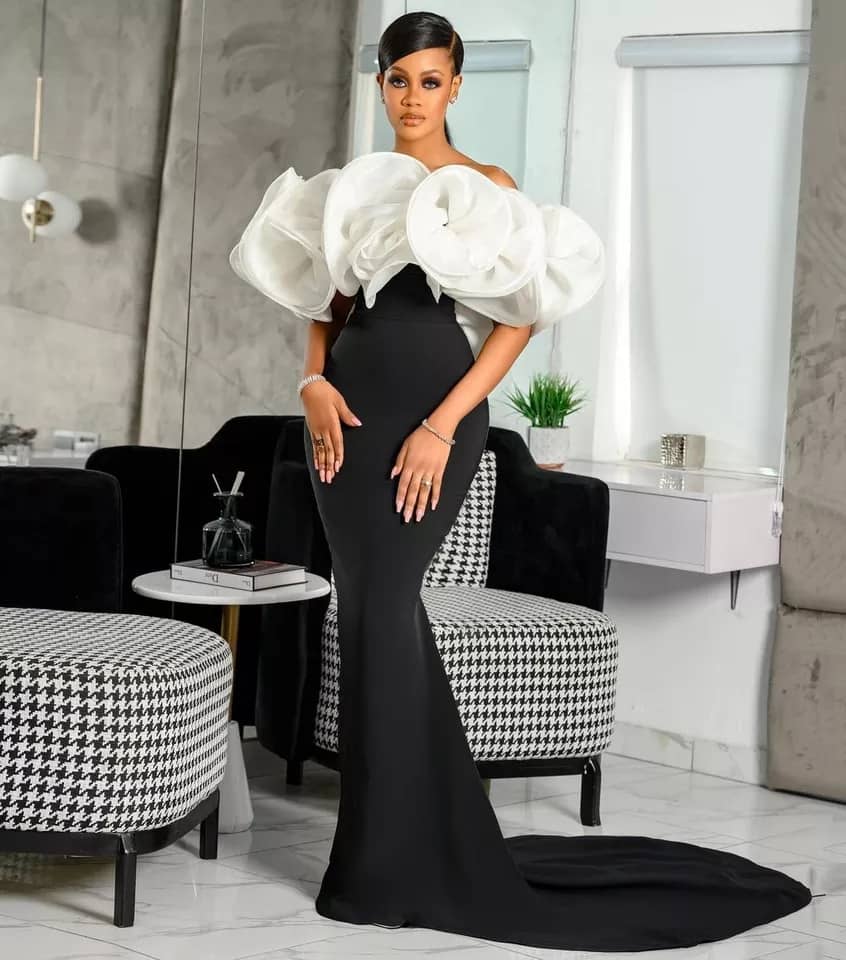 4 / black / 100cm S4726F 2023 new High Quality custom tube top trailing super fairy plus size party dresses women evening elegance