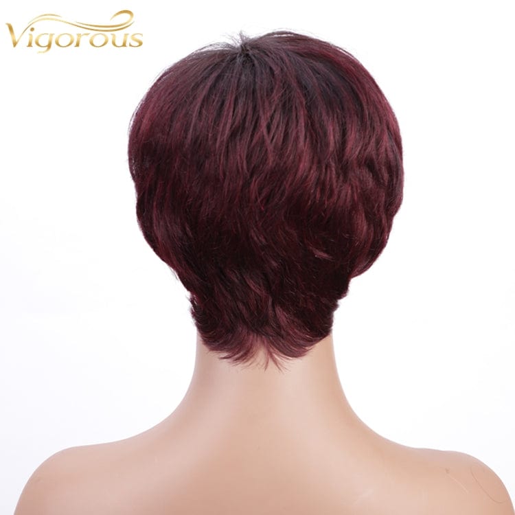 4 Inches / OT99J# China With Bangs Short Straight Wigs Black Women Bob Cheap Private Label 10A Brazilian 100% Raw Real Extension Human Hair Wigs