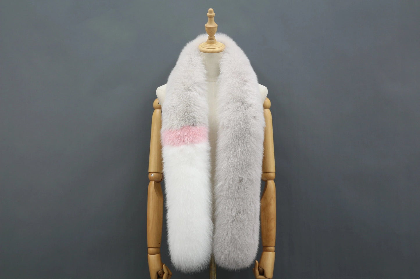 4 Modern Long Hair Genuine Fox Fur Accessory Lady Winter fox Fur Scarf