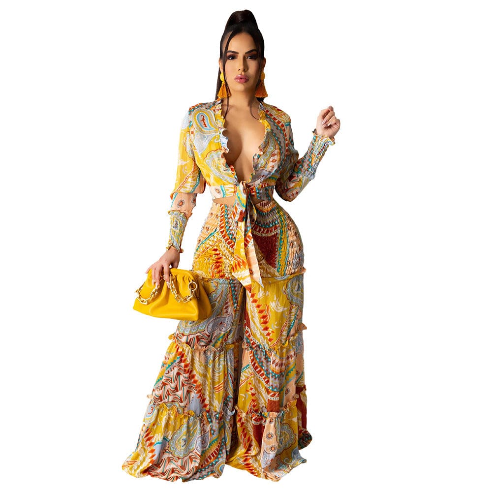 4 XL / 1 Custom 2022 Newest Europe And The United States Explosion Models Chiffon Printed Dress Clothes Kleid vestito sukienka jurk kjole