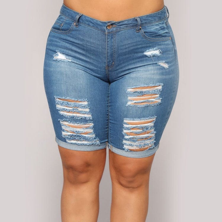 4 XL / 1 Ladies Shorts Mom Clothing Plus Size 2022 Women'S Jeans