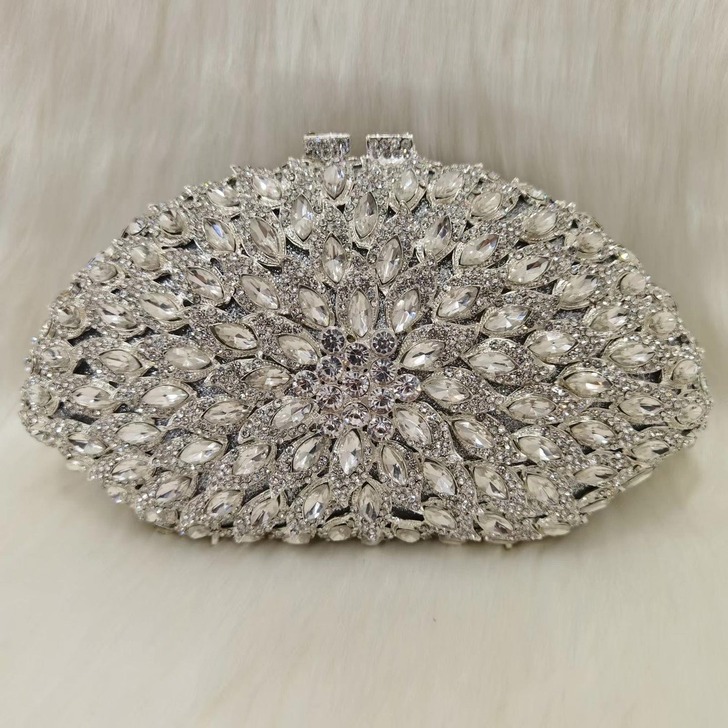40 2023 New Design Women Cluth Ladies Crystal Evening Bags Two Side Bag Wedding Clutch Purse for Party
