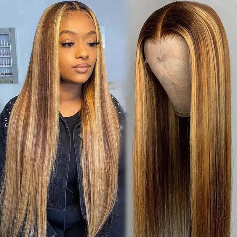 40 Inches / Highlight Hair Wigs For Black Women Highlight Lace Front Human Hair Wig Glueless Full Lace Brazilian Human Hair Wig
