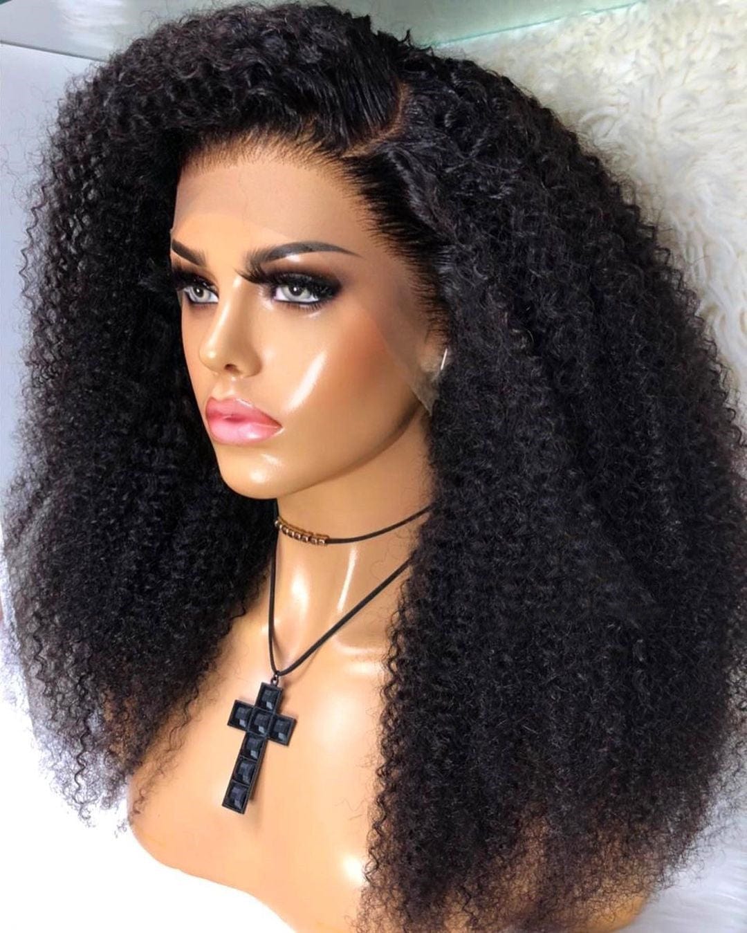 400% High Density Burmese Curly Virgin Unprocessed Full Cuticle Aligned Human Hair HD Lace Frontal Closure Wigs