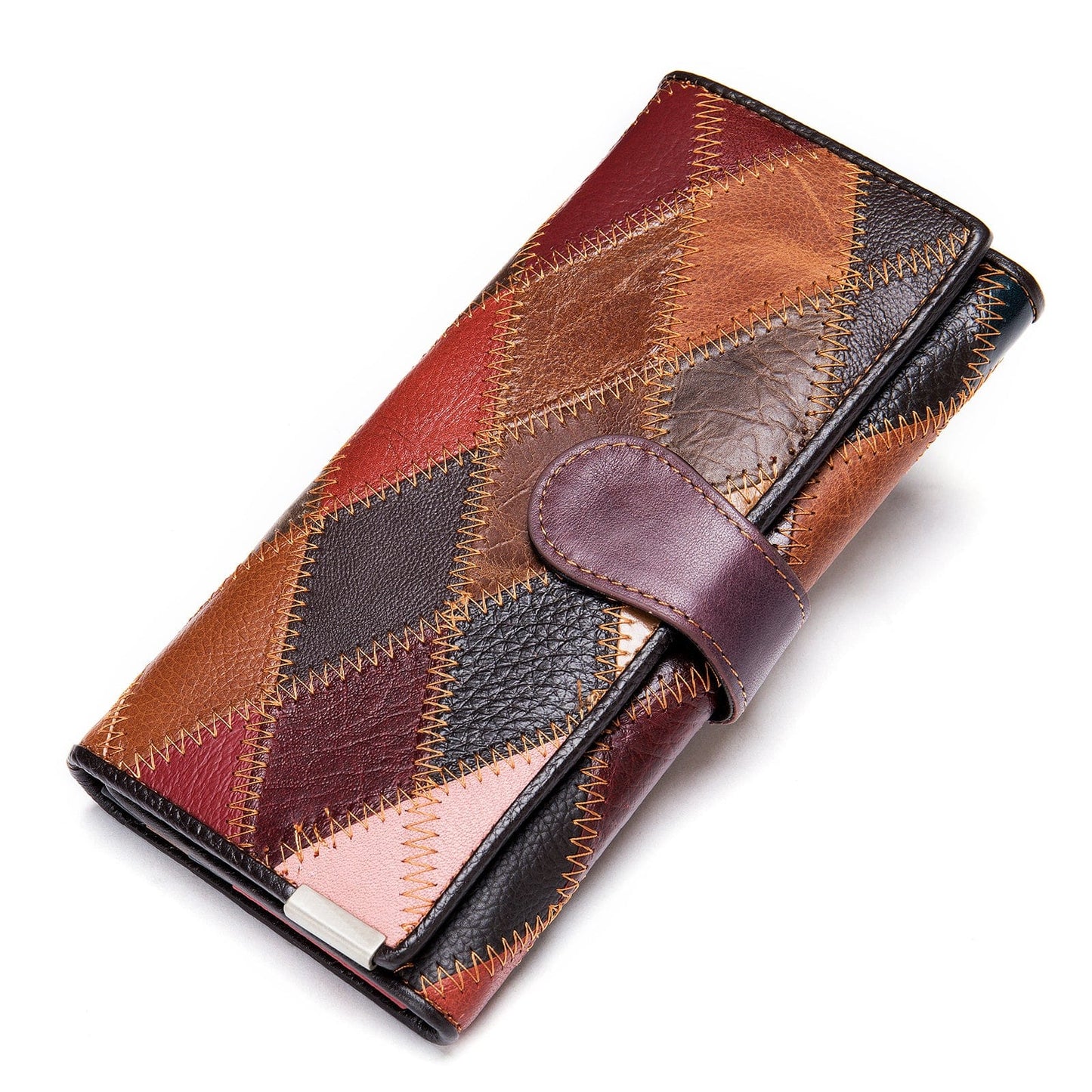 4202-oil-LX WESTAL 4203 Women's Clutch Wallet with Long Zipper Boho Purses Coins and Cards Hasp Coin Wallet Designer Women Ladies Wallet