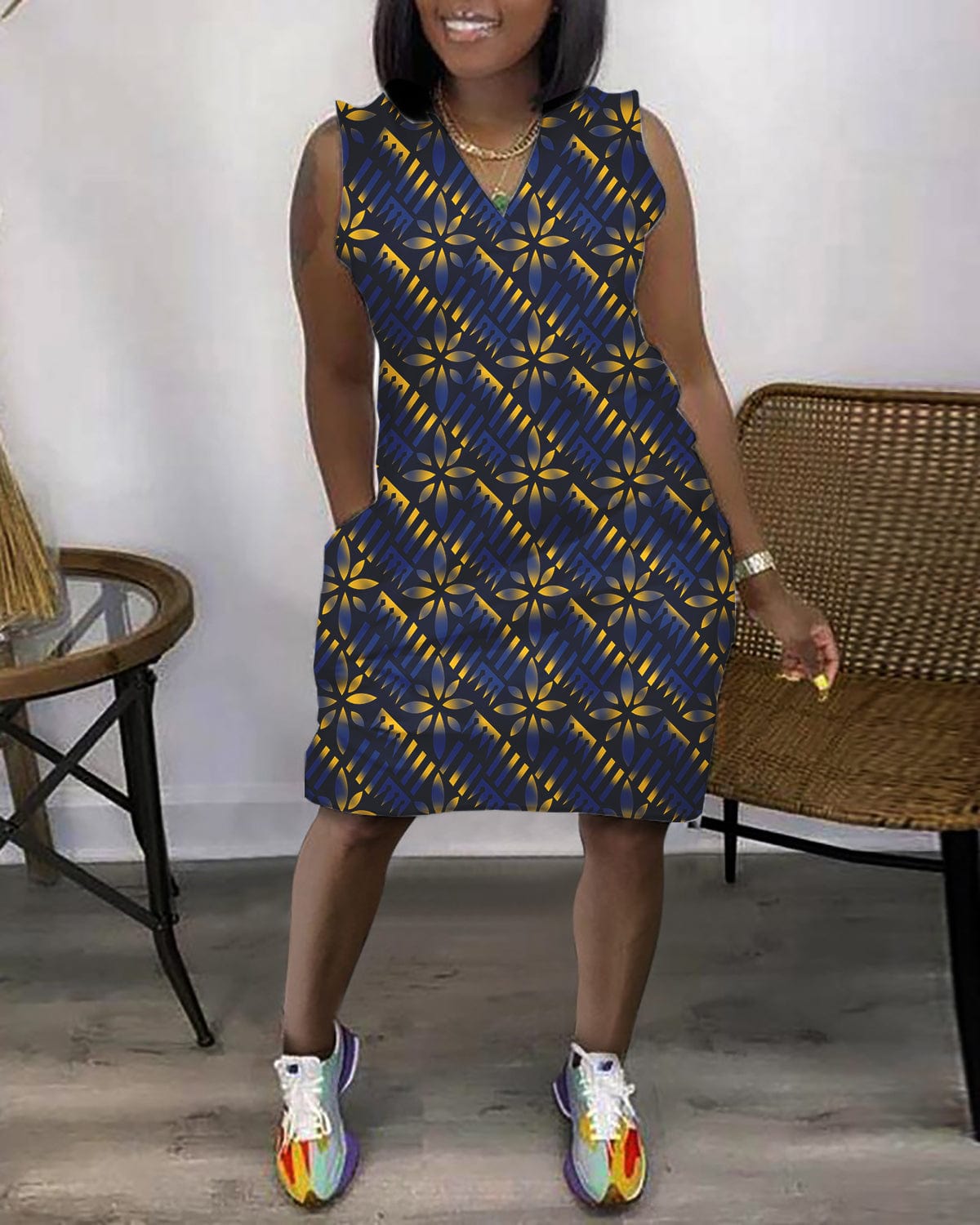 5 XL / 00920EVQ New Trending Beach Wear Women Flowers Polynesian Tribal Printed 2023 Plus Size Dresses Formal Woman Clothing
