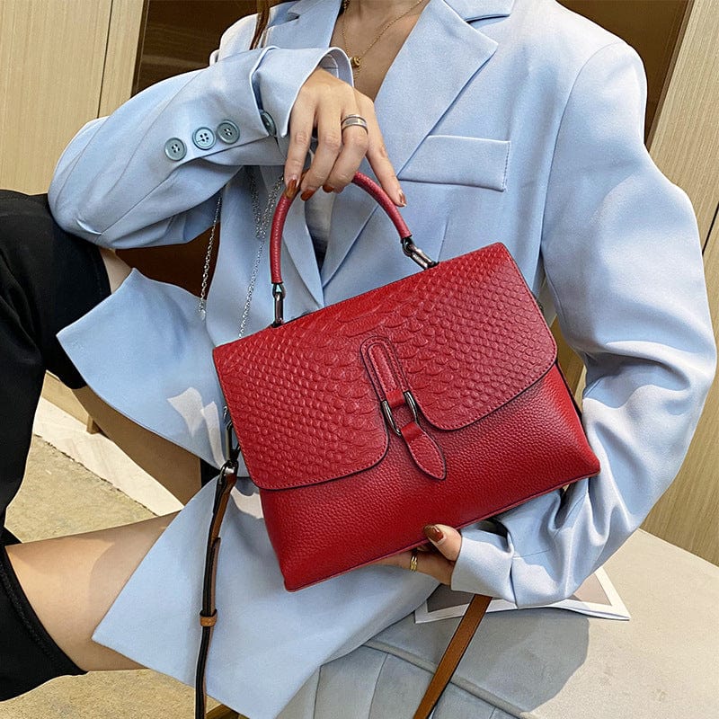 6 Colors Trendy 2022 Luxury Handbags for Women Crocodile Pattern Genuine Leather Ladies Crossbody bags Handbags