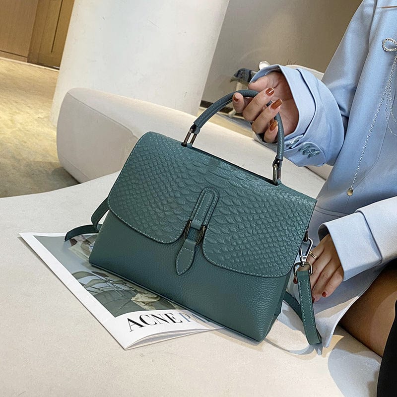6 Colors Trendy 2022 Luxury Handbags for Women Crocodile Pattern Genuine Leather Ladies Crossbody bags Handbags