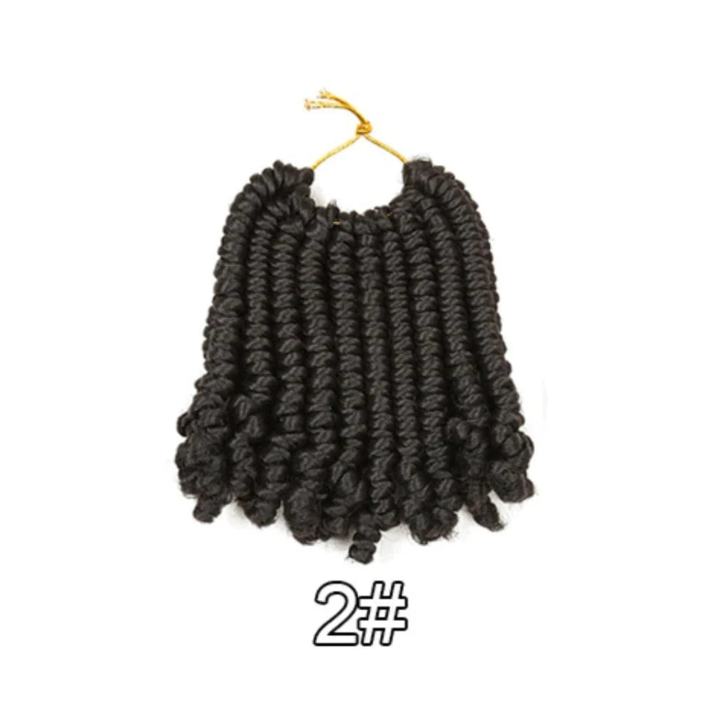 6 Inches / 2# 6" Natural Crochet Hair Suppliers Colorful Jerry Curl Expression Crochet Braid Short Hair Dreadlocks Kinky Twist For Baby Girl