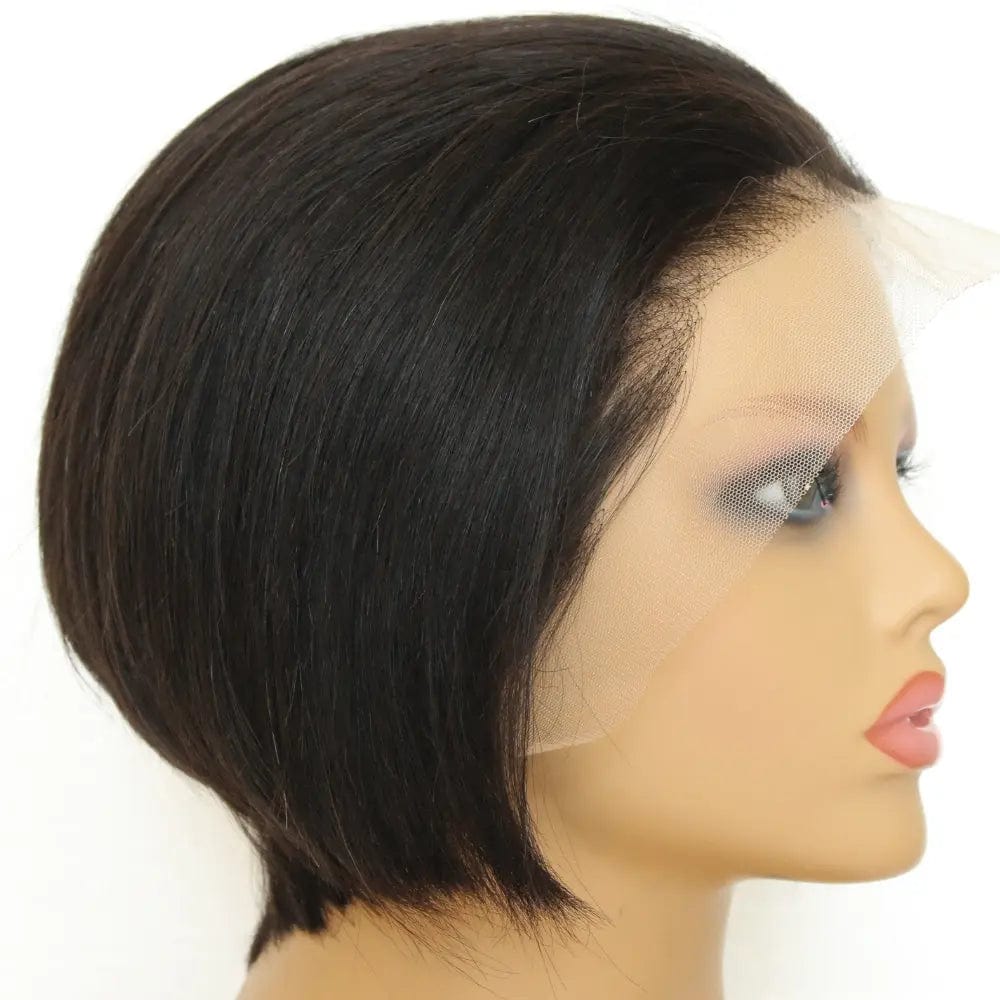 6 Inches / Natural Color Pixie human hair wig brazilian