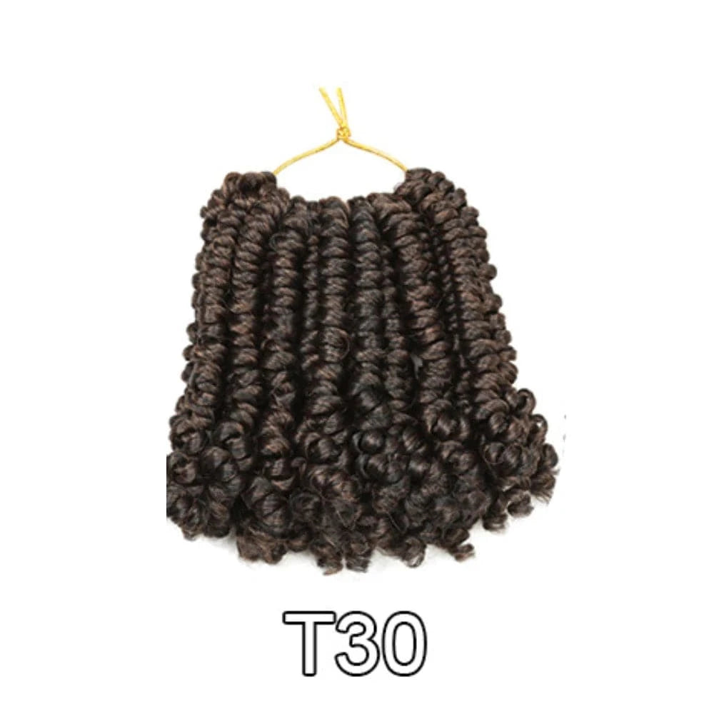 6 Inches / T30 6" Natural Crochet Hair Suppliers Colorful Jerry Curl Expression Crochet Braid Short Hair Dreadlocks Kinky Twist For Baby Girl