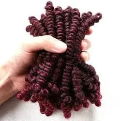 6" Natural Crochet Hair Suppliers Colorful Jerry Curl Expression Crochet Braid Short Hair Dreadlocks Kinky Twist For Baby Girl