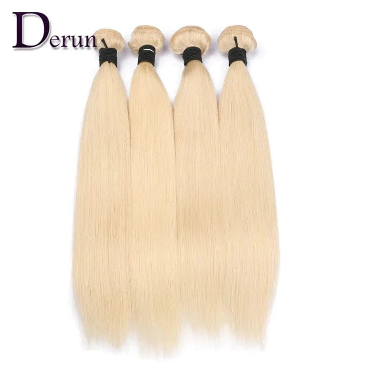 613 Blonde Real Remy Cuticle Aligned Hair Weave Human Hair Extension Virgin Brazilian Hair Bundles