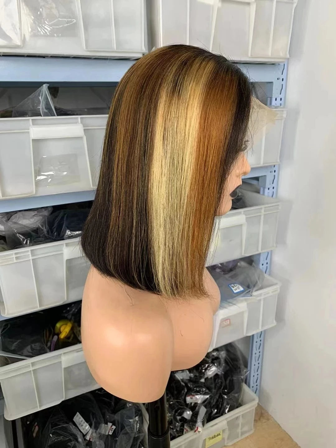 613 Blonde Straight Bob 13x4 Lace Front Human Hair Wig 180% Natural Human Hair Wig For Women Lace Closure Bob Wig