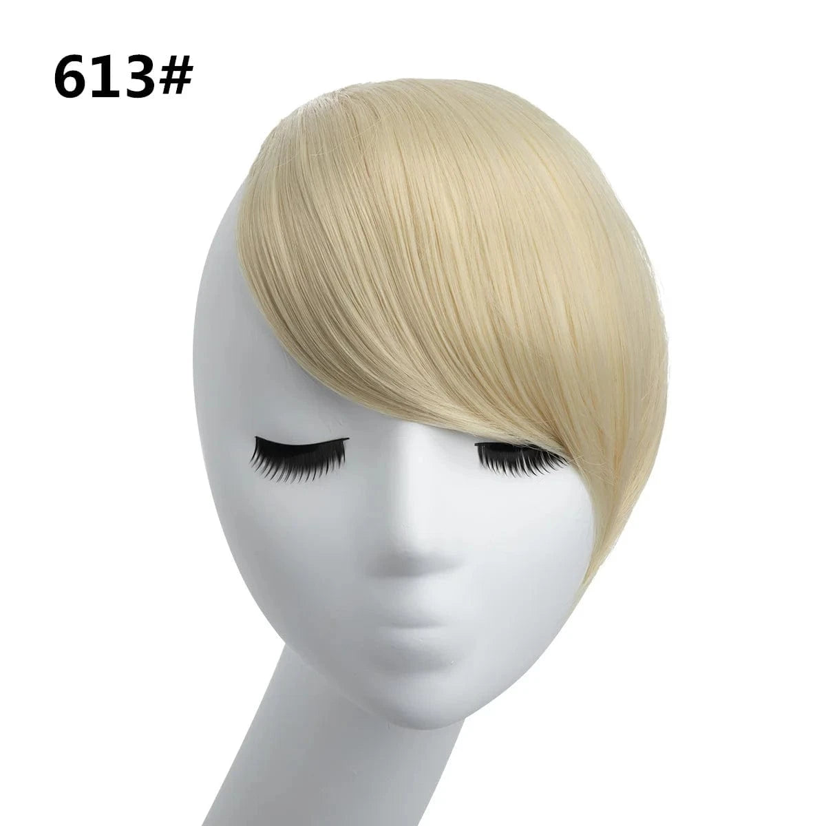 613# Fringe Heat Resistant Hairpiece 8'' Synthetic Hair Straight Bangs Natural Front Bangs Clip In Hair Extensions Line Full Bang