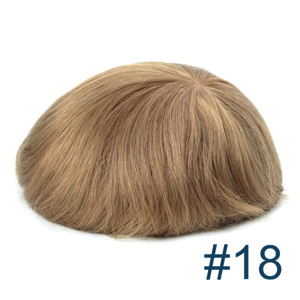 6inches / #18 / 8X10 new times hair mens toupee hair product men toupee thin skin ng toupee hair wig
