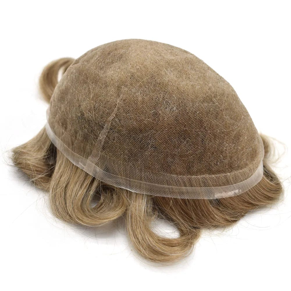 6inches / #1B / 8X10 Full Swiss Lace French 100% Human Hair system for Men Good quality Realistic Indian Hair Wigs wholesale price