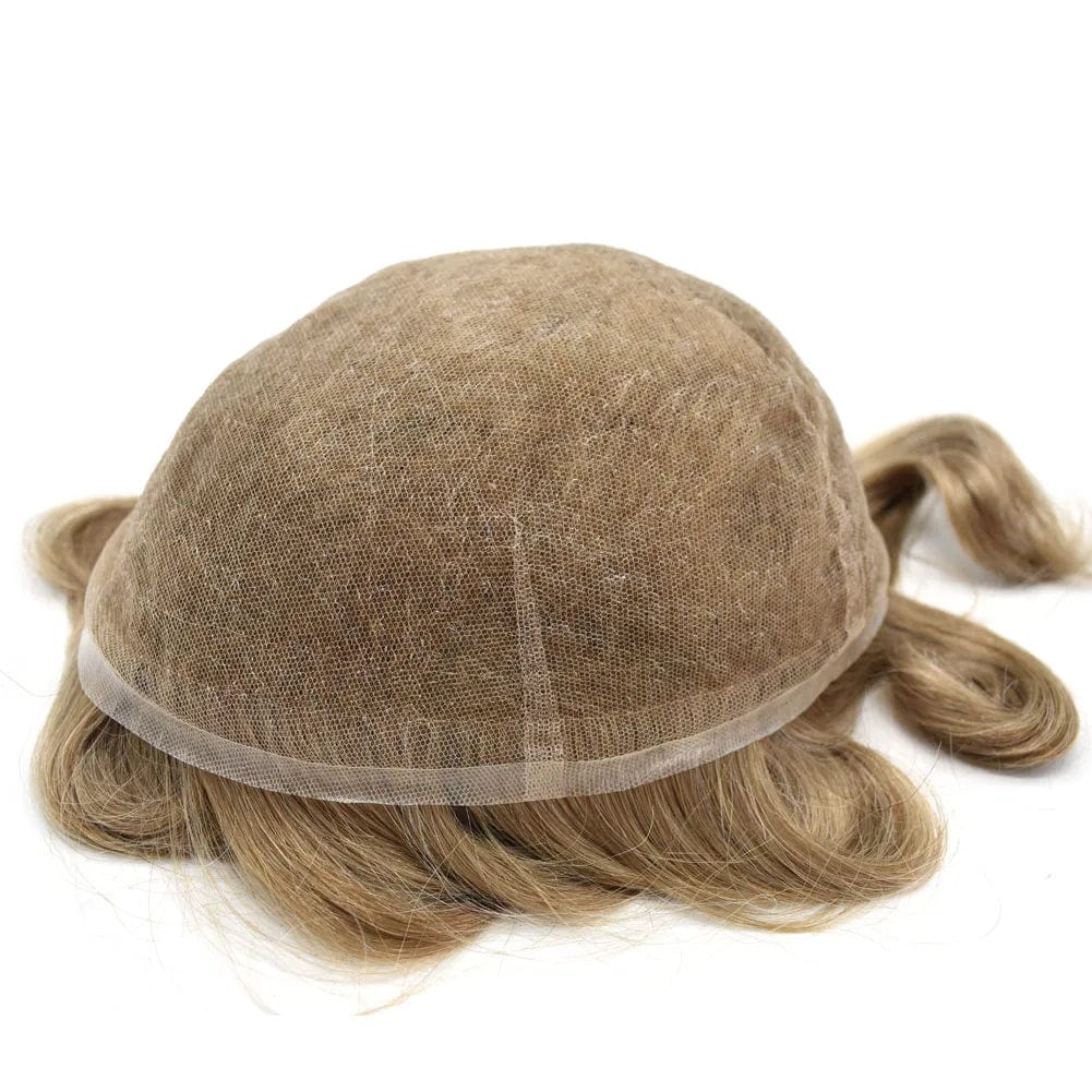 6inches / #1B / 8X10 Full Swiss Lace French 100% Human Hair system for Men Good quality Realistic Indian Hair Wigs wholesale price