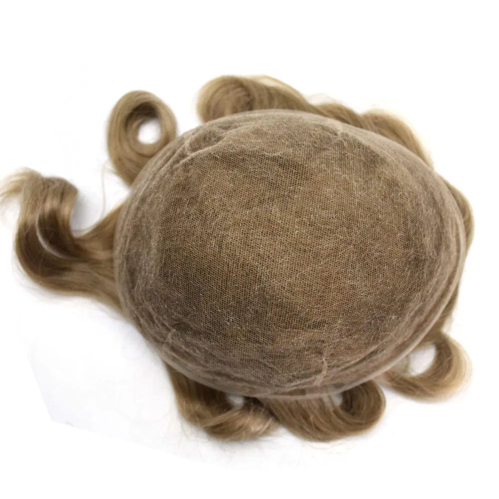 6inches / #1B / 8X10 Full Swiss Lace French 100% Human Hair system for Men Good quality Realistic Indian Hair Wigs wholesale price