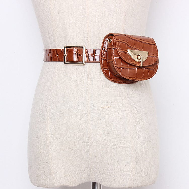 7 Ladies new design stone design belt waist bags female cute small chain sling bags for women pu leather leopard fanny pack