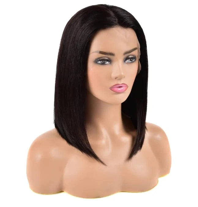 8 Inches / 4x4 Density 150% 13x4 Lace Short Bob Wigs 150% 180% Brazilian Remy Hair Can Be Dyed Lace Front Human Hair Wigs Pre-Plucked Bleached Knots