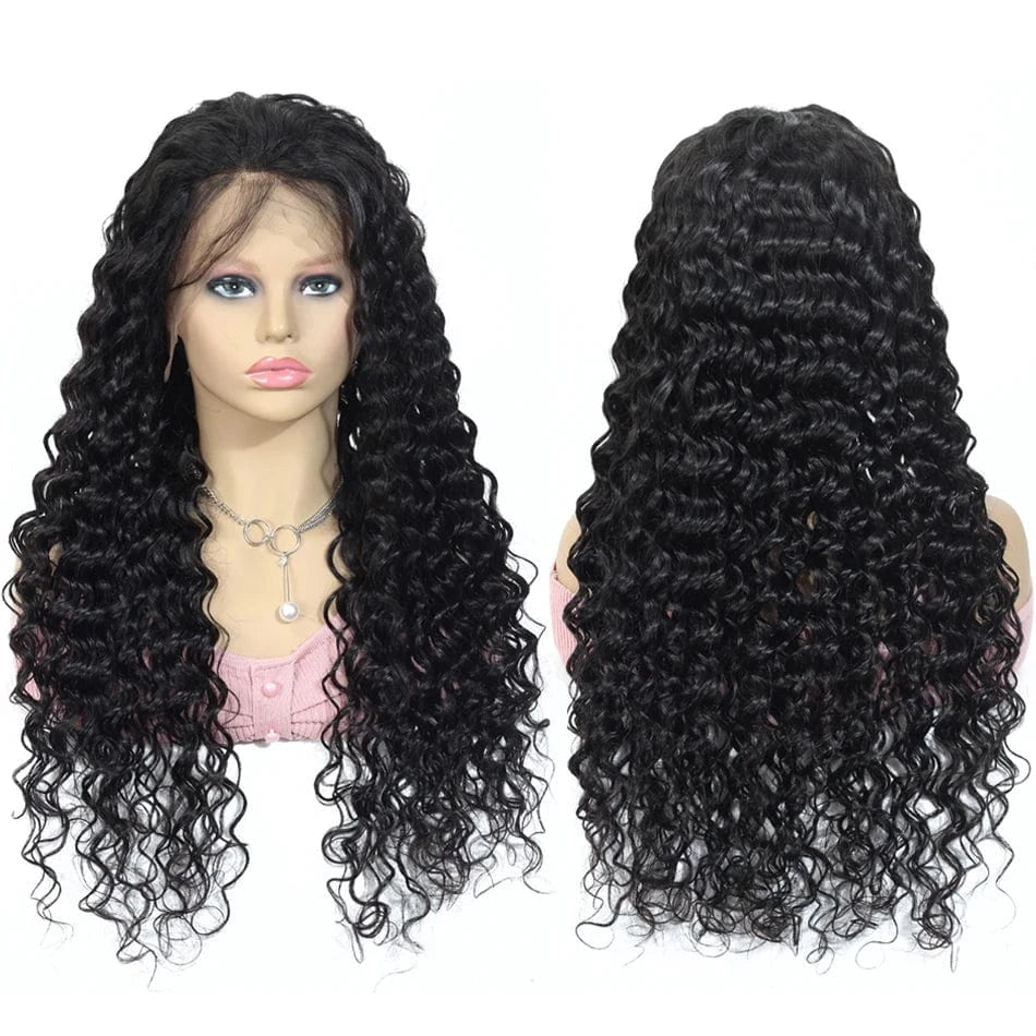 8 Inches / deep wave wig Wholesale Short Bob Wigs Human Hair Vendors Kinky Curly Lace Front Wigs Human Hair Full HD Lace Frontal Wigs For Black Women