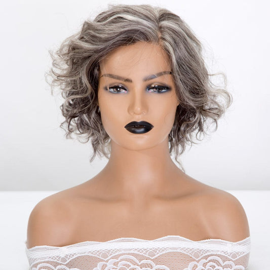 8 Inches / Picture Color New Arrival Hot Selling 8inch short european hair mono wigs with beautiful color