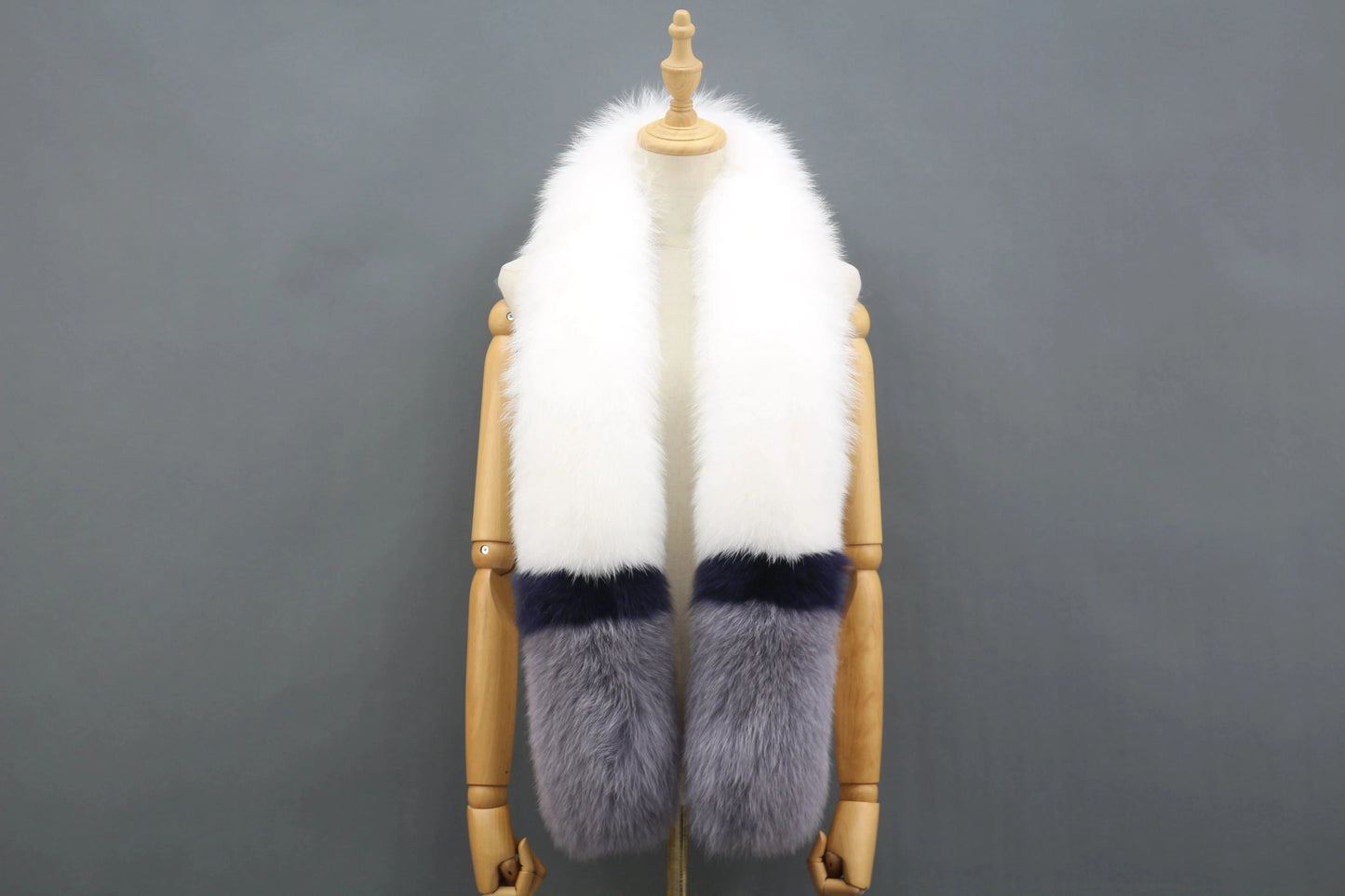 8 Modern Long Hair Genuine Fox Fur Accessory Lady Winter fox Fur Scarf