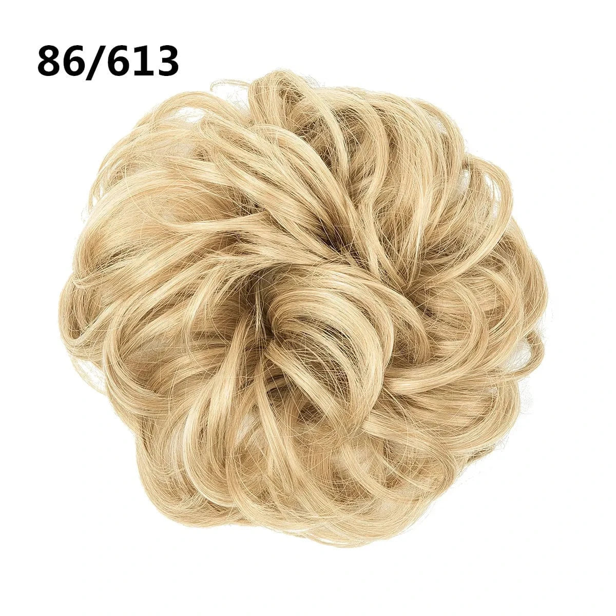 86/613 SARLA Wholesale Fabric Wrap Curly Wigs Scrunchie Elastic Rubber Band SyntheticEasy Messy Hair Bun Extensions chignon Hair Women