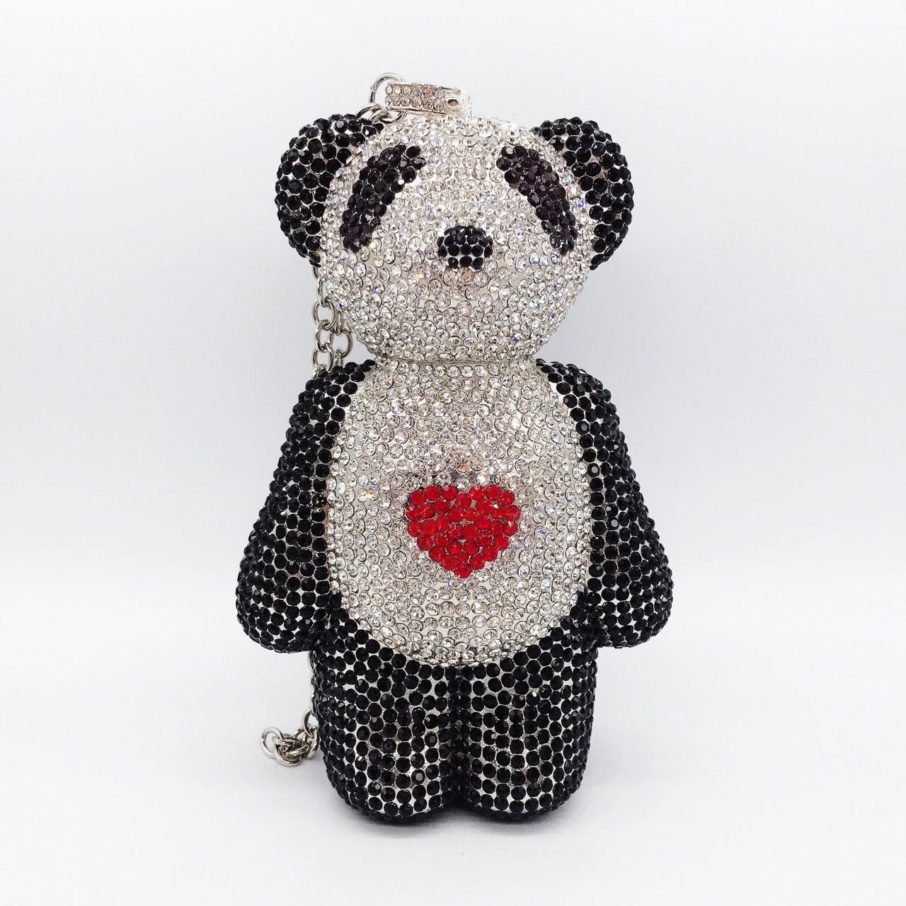 9*15 / bear black 2022 Xianjian Luxury Designer Gloomy Diomand Bear Purse Handbag Evening Clutch Key Holder Bags Crystal Bear Purse Bags