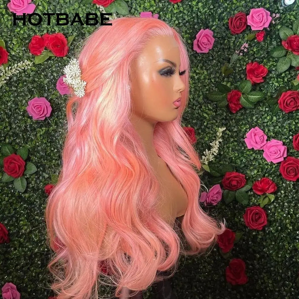 Pink Wig 13x6 Transparent Lace Front - SN Wigs & More