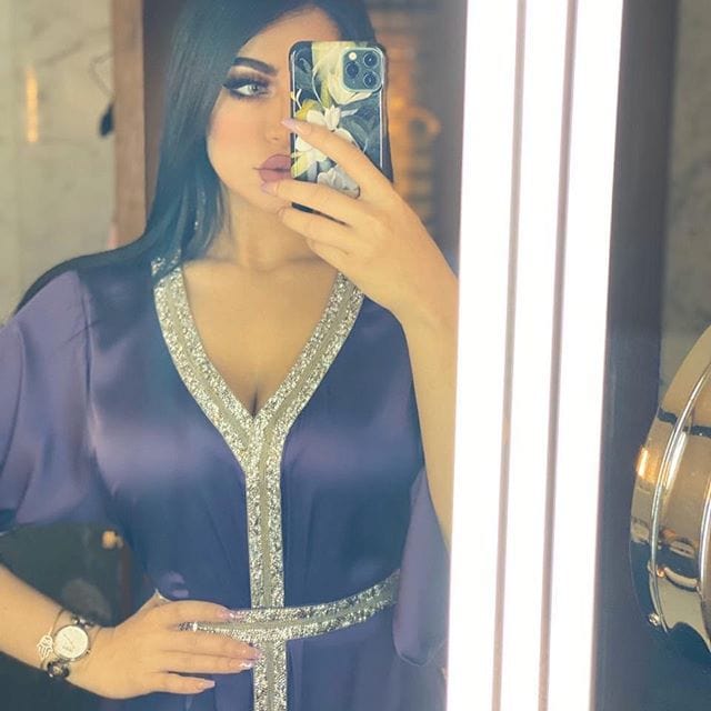 AB012 Tunic With Diamond Girdle Abaya Hijab Muslim Long Dress For Women