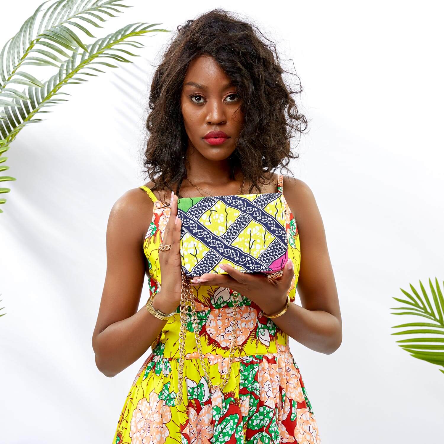 African Print New Style Trendy Women Handbag cross body bag Colorful Design Factory Brand Design Wholesale