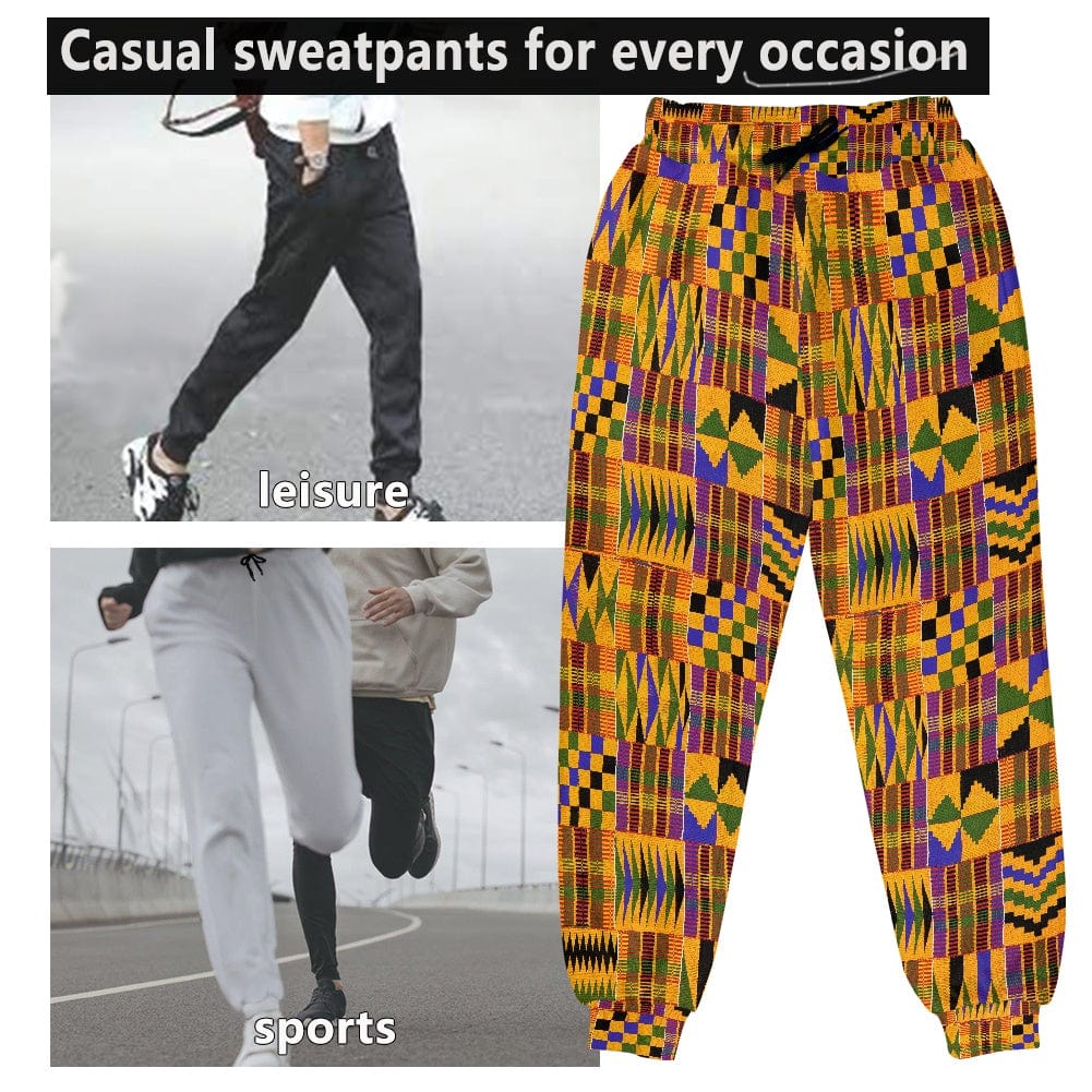 African Tribal Traditional Cultural Folk Long Pants 3D Print Sports Pants Men and Women Joggers Comfortable Sweatpants Trousers