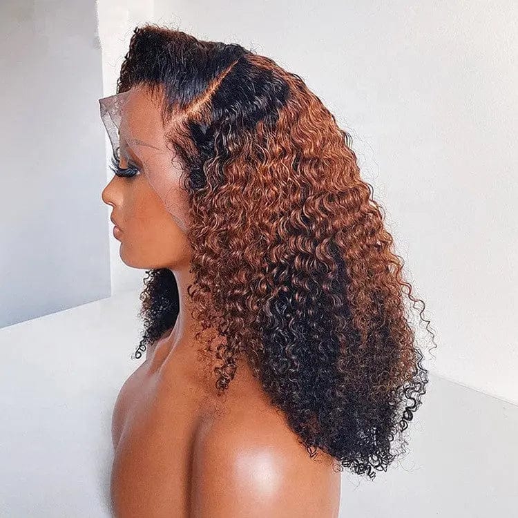 Afro Kinky Curly #30 Brown Color 250% Density Wigs