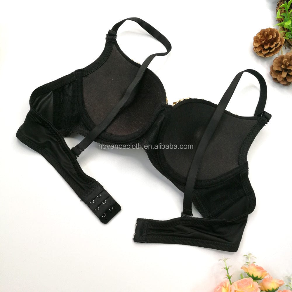 Alibaba Online Shopping Top Corto Para Mujer Perlas Custom Women'S Fitted Crop Tank Top Unique Design Spike Studded Sexy Bra