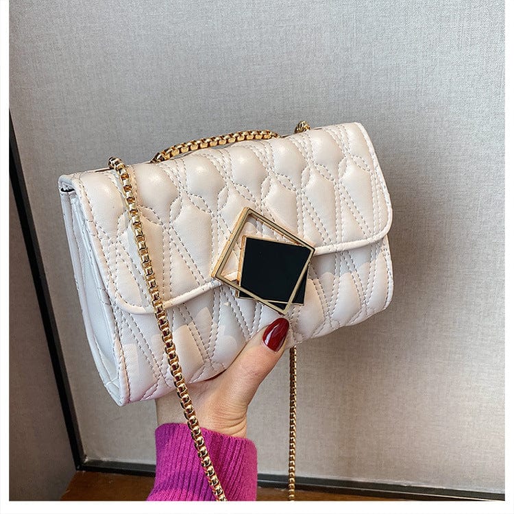 Alibaba Wholesale bloso mujer Ladies Black Quilted Purse Clutch Small Crossbody Shoulder handbag For Women