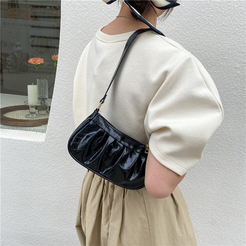 Alligator Pattern Handbag Totes Women Leather Female Underarm Shoulder Bag