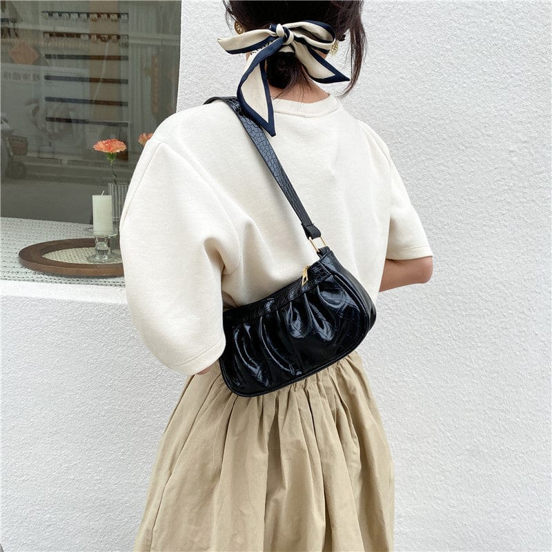 Alligator Pattern Handbag Totes Women Leather Female Underarm Shoulder Bag