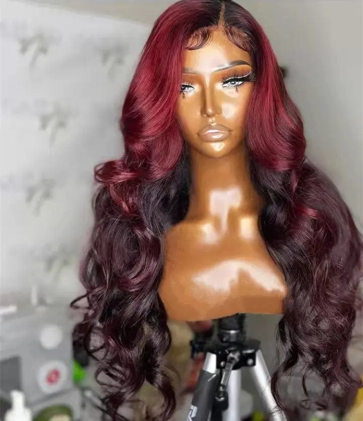 Allure Romance Ombre Burgundy Color Loose Wave Raw Hair