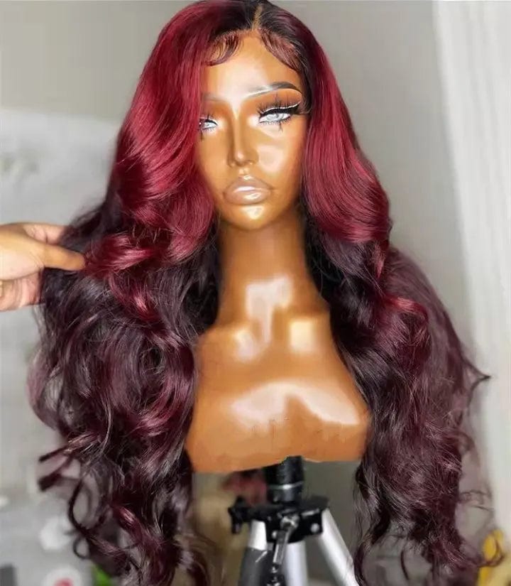 Allure Romance Ombre Burgundy Color Loose Wave Raw Hair