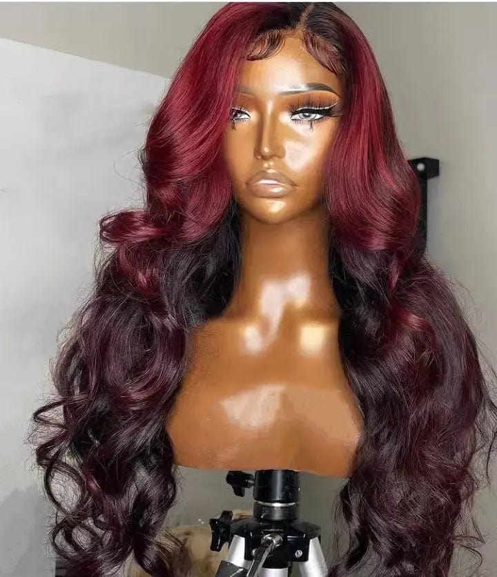 Allure Romance Ombre Burgundy Color Loose Wave Raw Hair