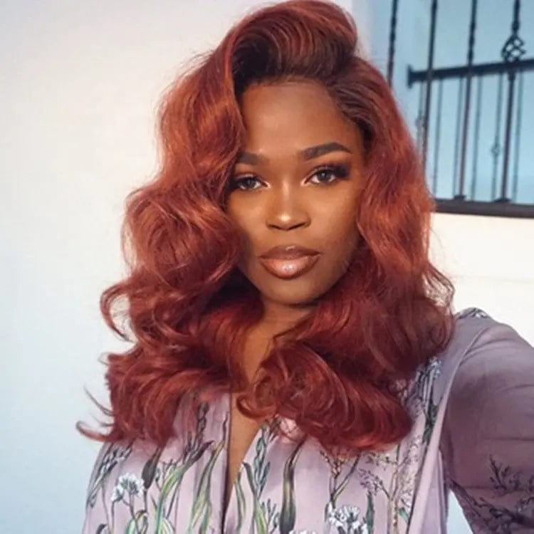Allure Romance Pre Plucked Reddish Brown Color Wigs