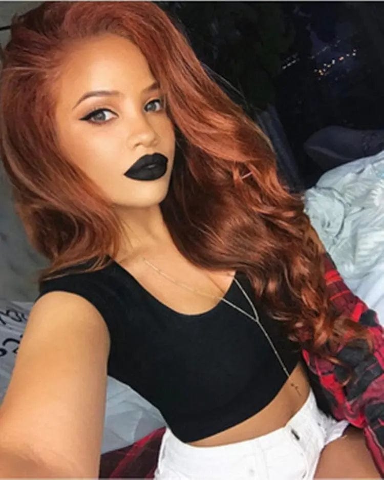 Allure Romance Pre Plucked Reddish Brown Color Wigs