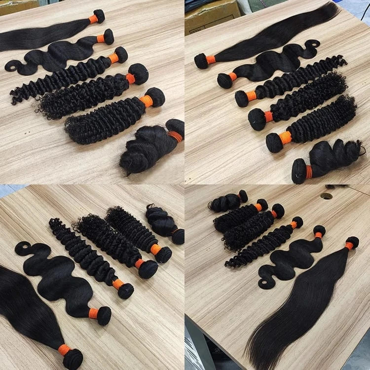 AngelBella Hair Supplies Human Hair Bundles Vendor Extensions Unprocessed Burmese Curly Hair