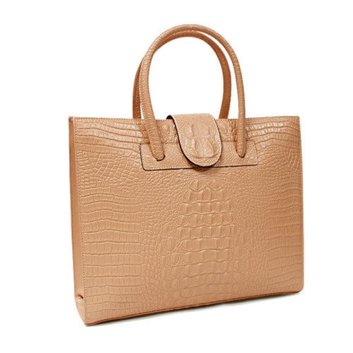 apricot Two sizes alligator pattern handbags ladies new trend luxury bags shoulder real leather crocodile handbag fashion womens handbag