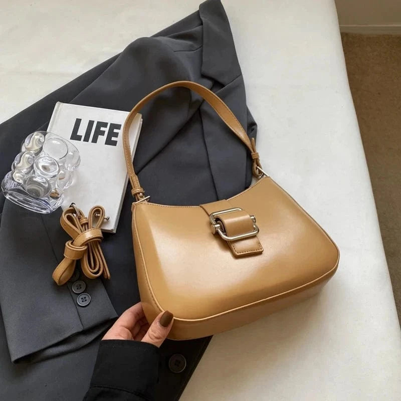 Apricot Wholesale Trendy Fashion Crossbody Purses and Handbags 2024 Custom PU Leather Women Shoulder Bag