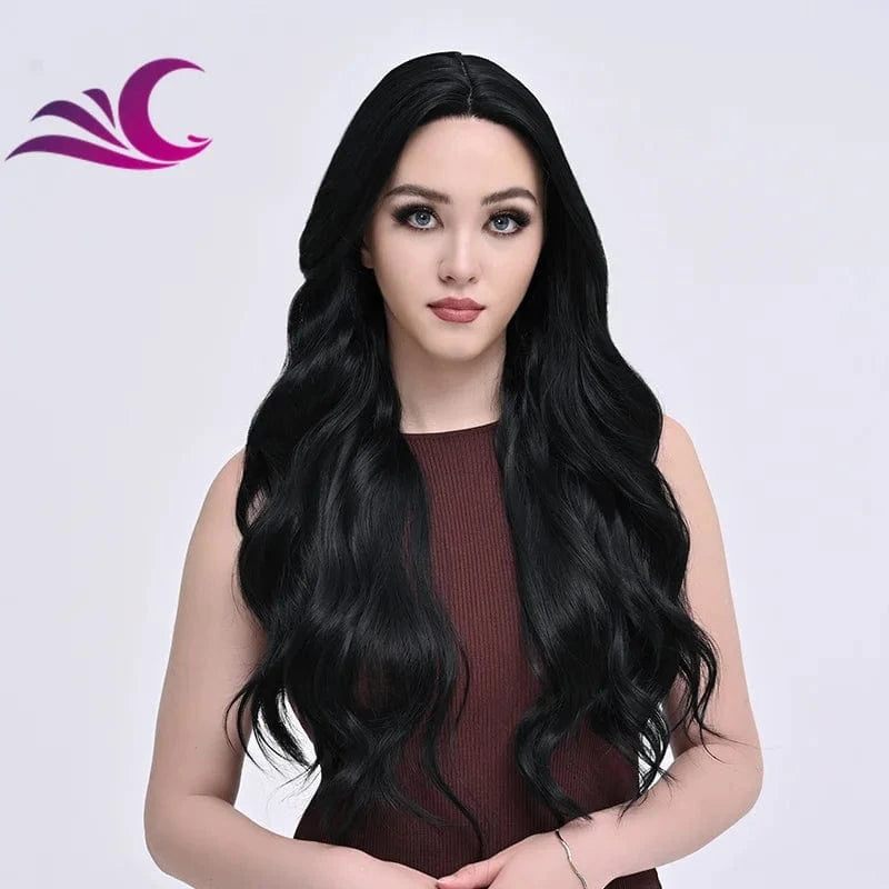 as pic / T0FH015 Red Piano Highlight Sex Colorful Futura Silk Protein Heat Resistant Synthetic Lace Front Wigs for Cospaly Daily Party